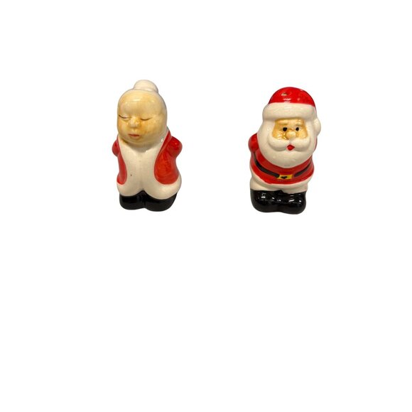 Santa & Mrs. Claus Vintage Ceramic Salt & Pepper Shakers Set - Picture 1 of 8